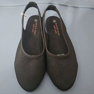 bernie mev. Black Slingback Flats